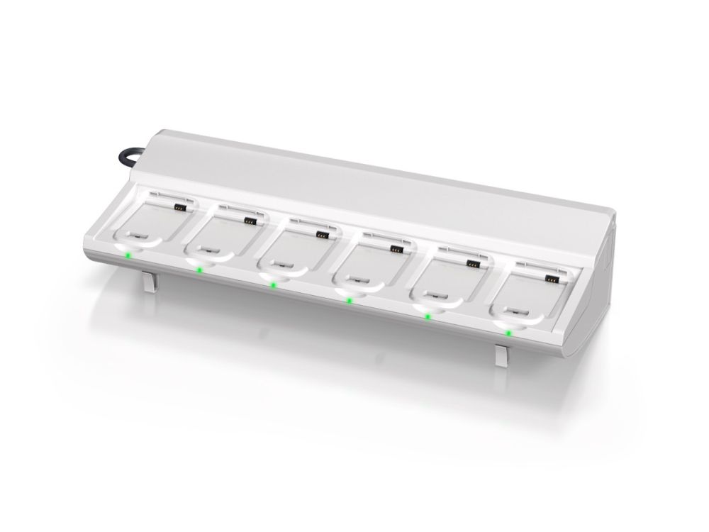 Laadrek voor Ascom Myco accu's - 6 posities