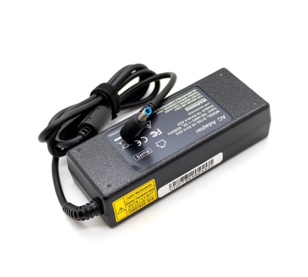 65W Adapter | Voor HP EliteBook 840 G5/G6 | 4.5 mm blauwe pin | Zwart