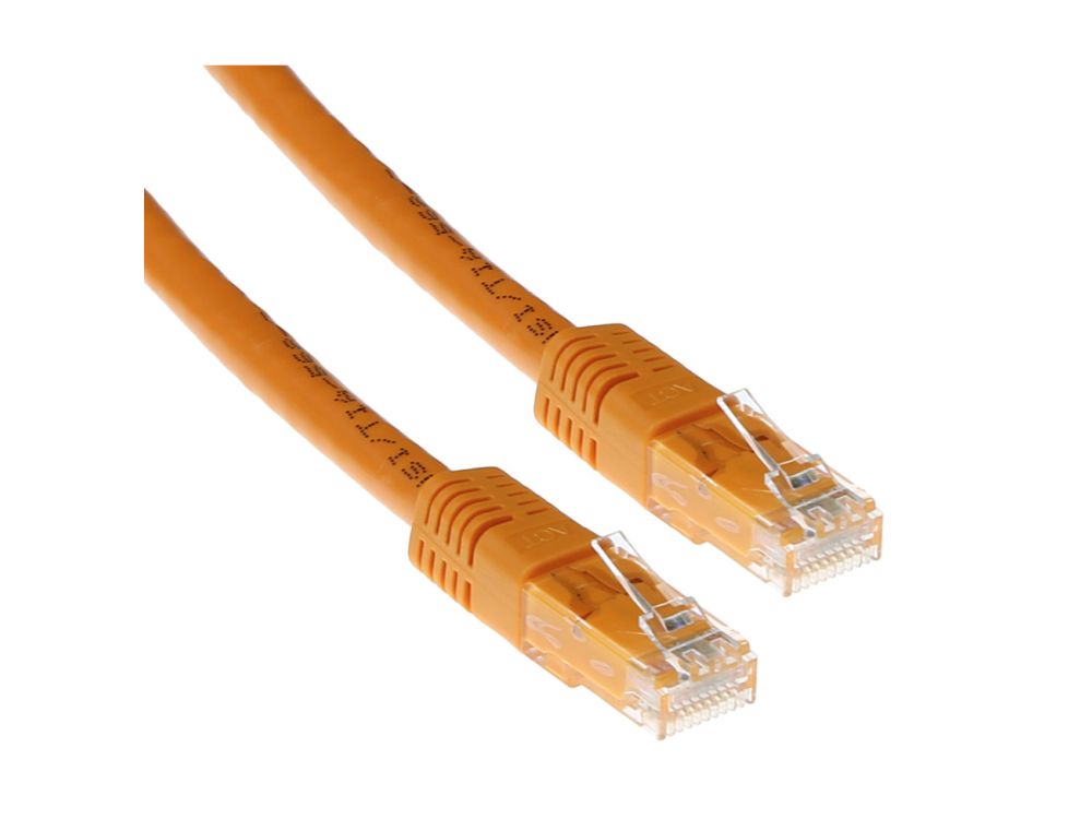 Oranje 7 meter U/UTP CAT6A patchkabels