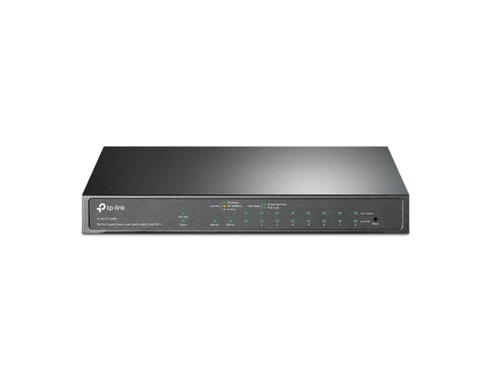 10-Port Gigabit Easy Smart Switch with 8-Port PoE+