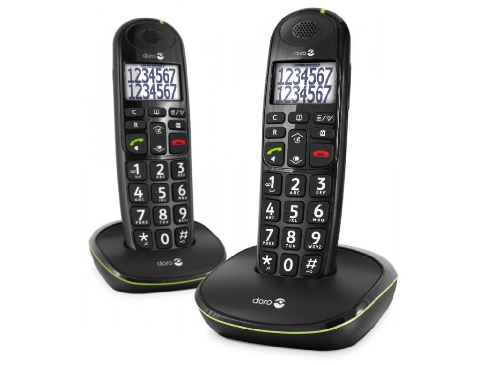 Doro PE-110 DUO BLACK STYLISH DUO DECT