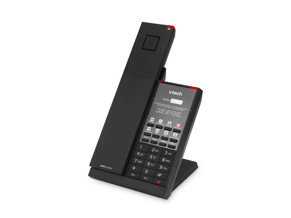 NG-A3411 Matte Black (2 Programmable Keys) 1-Line Analog Cordless Phone, Battery BU, 2 Keys