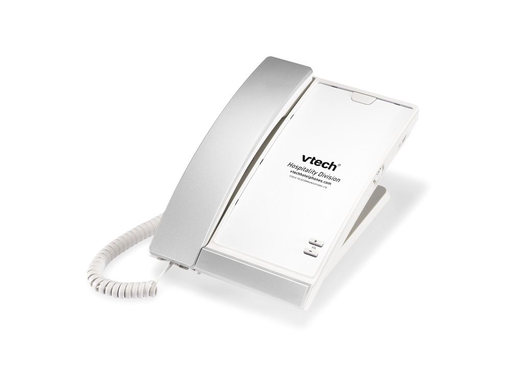A2100 Silver & Pearl 1-Line Contemporary Analog Lobby Phone