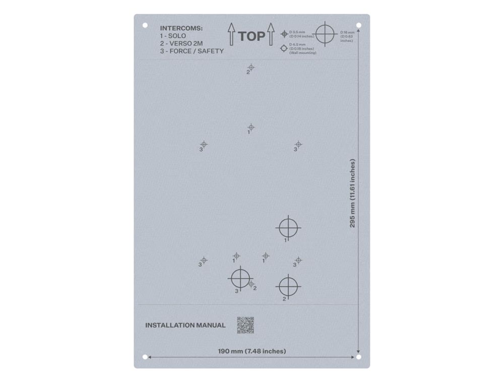 2N Retrofit Intercom Cover Plate – Small