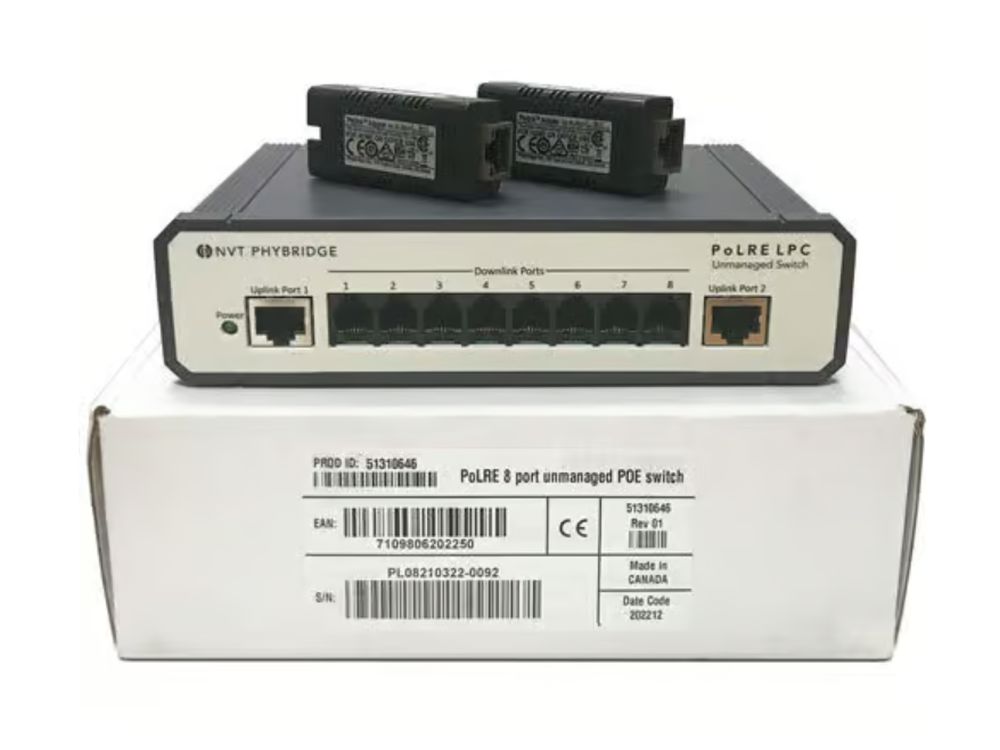 PoLRE 8 port unmanaged POE switch