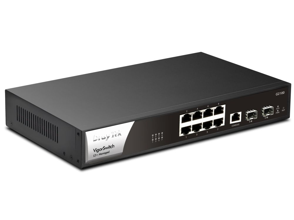 VigorSwitch G2100 10 poorts Gigabit switch