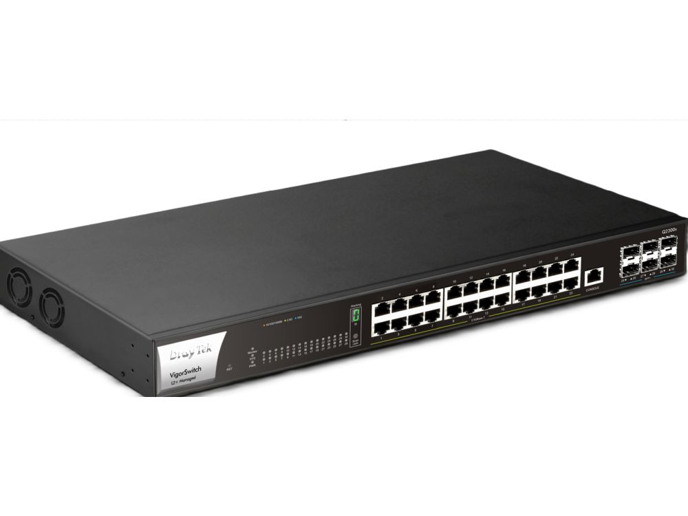 VigorSwitch Q2300x 24 poorten 2,5 Gigabit + 6 SFP+