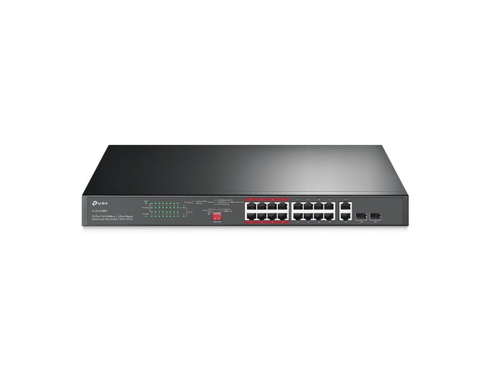 18-Port Gigabit Rackmount  Switch with 16-Port PoE +