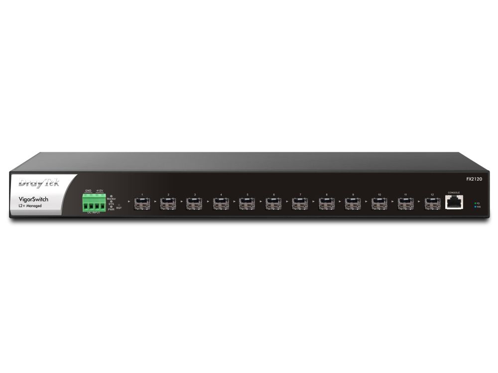 VigorSwitch FX2120 12 poorts SFP+  (10 Gigabit) switch