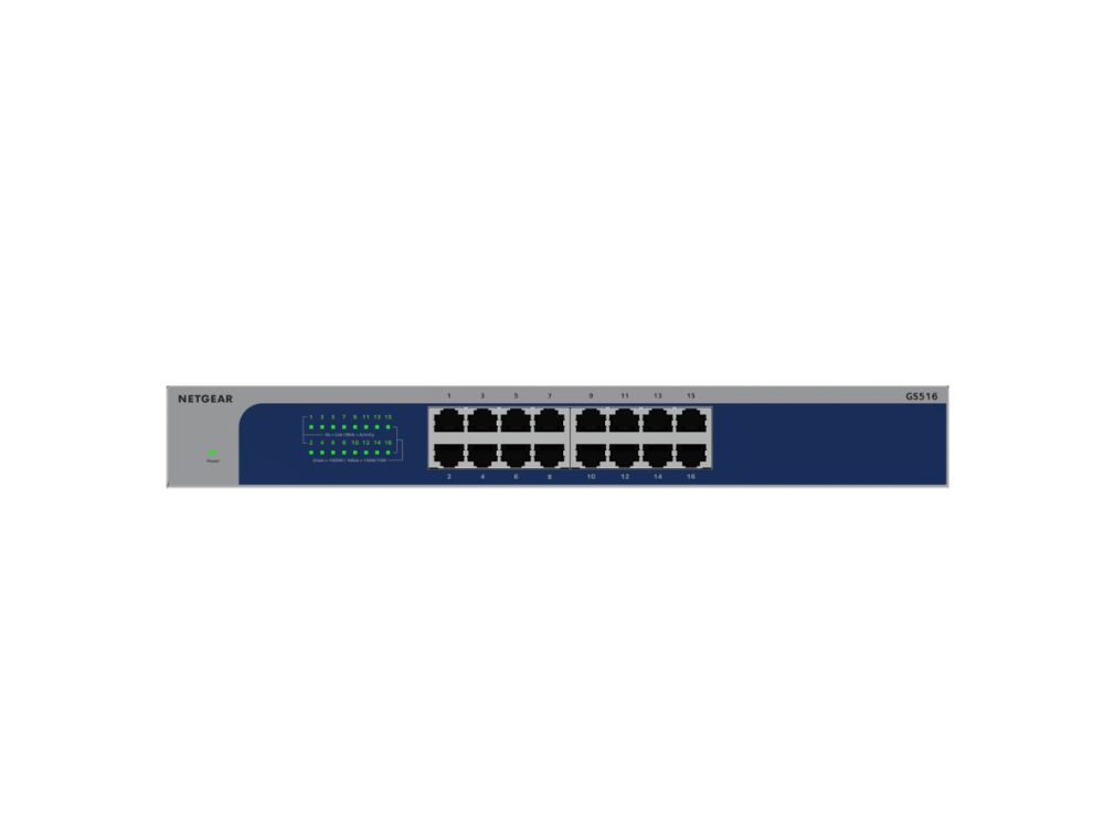 16PT GIGABIT UNMANEGED SWITCH (GS516)