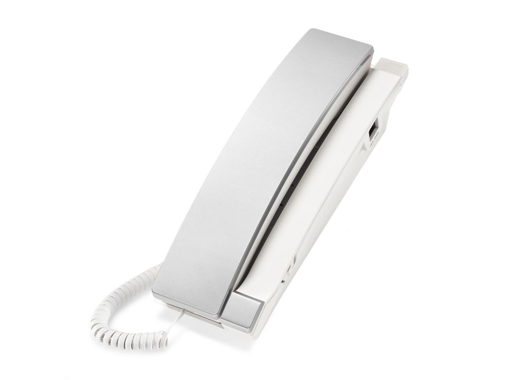 S2310-X Silver & Pearl 1-Line Contemporary SIP TrimStyle Hotel Telephone