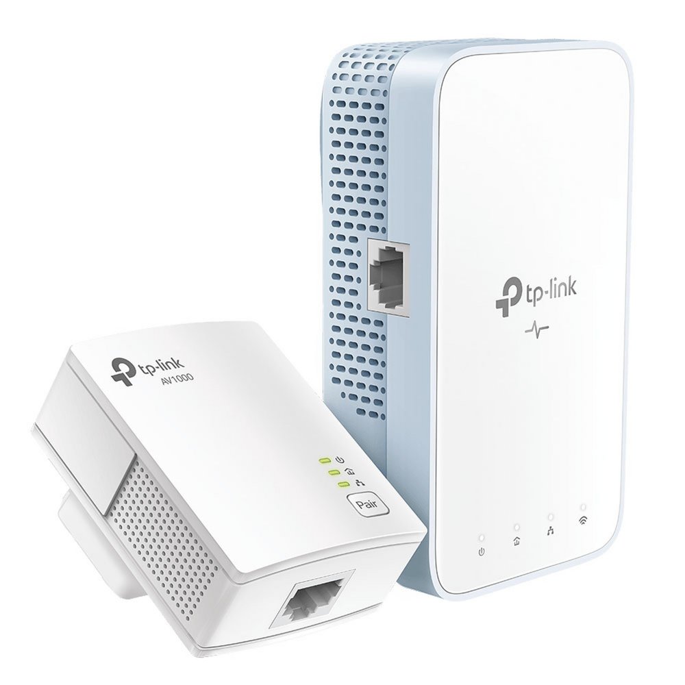 TP-Link TL-WPA7517 KIT | Powerline Adapter Set | 1000 Mbps | Gigabit Ethernet | Wi-Fi AC750 | Wit | HomePlug AV2
