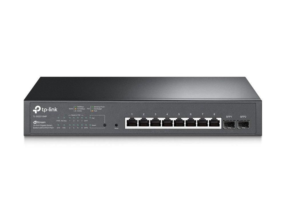 Omada - JetStream 10-Port Gigabit Smart Switch with 8-Port PoE+