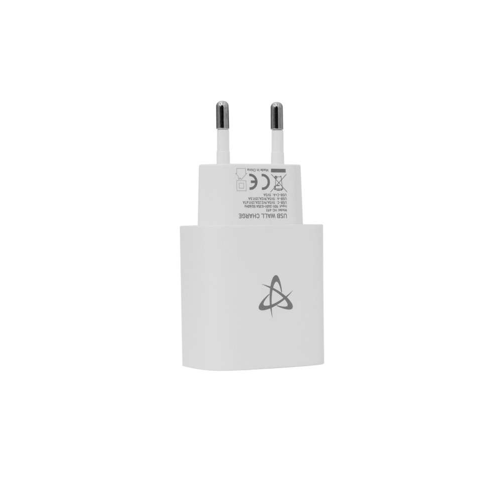 SBOX Oplader HC-693 SB | 15W | USB-A & USB-C (2 Poorten) | Wit