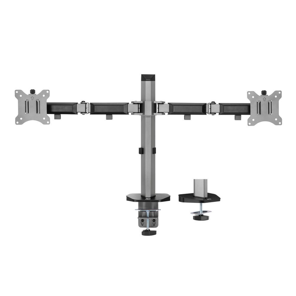ACT AC8336 | Verstelbare Monitor-bureaubeugel | Tot 32" | Max 9kg | VESA 100x100 | 2 Monitoren