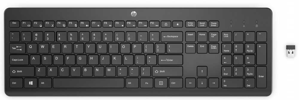 HP 230 | Draadloos Toetsenbord | met USB-A ontvanger | Zwart
