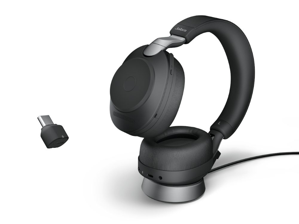 Jabra Evolve2 85 Link380c MS Stereo + Stand Black