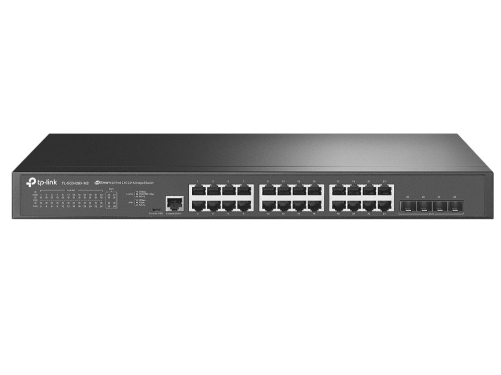 Omada - JetStream 24-Port Gigabit L2+ Managed Switch with 4 10GE SFP+ Slots