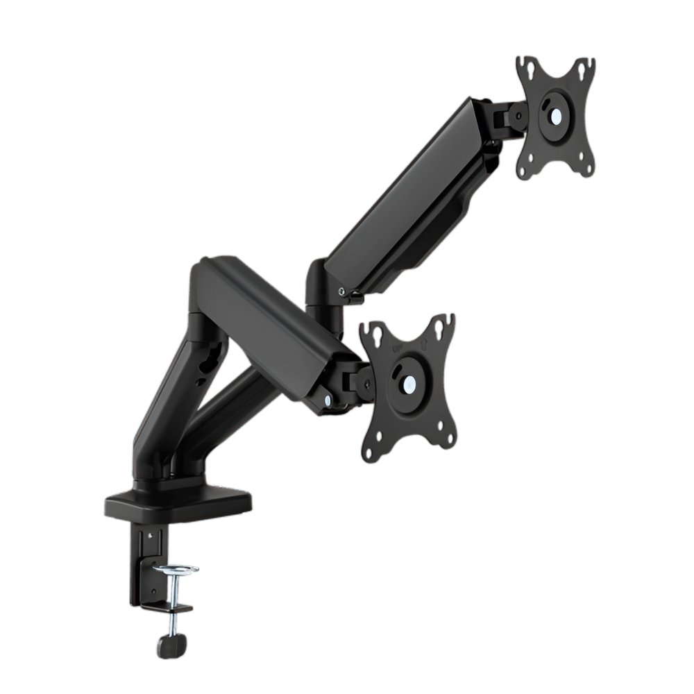SBOX Flex LCD-S024-2 | Verstelbare Monitor-bureaubeugel | Tot 32" | Max 9kg | VESA 100x100 | 2 Monitoren