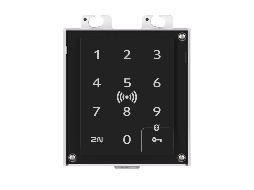 2N® Access Unit 2.0 Touch keypad & RFID 125kHz 125kHz, Seos® Compatible  13.56MHz, NFC, PICard