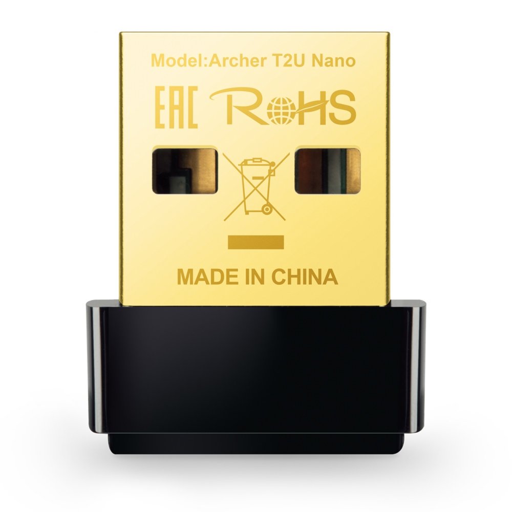 TP-Link Archer T2U Nano | Wi-Fi 5 USB Adapter | Dual-band (2,4 GHz / 5 GHz) | 600 Mbps | USB 2.0