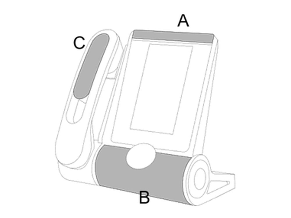 ALE-140 DeskPhone Factory (Grey) Customization Kit