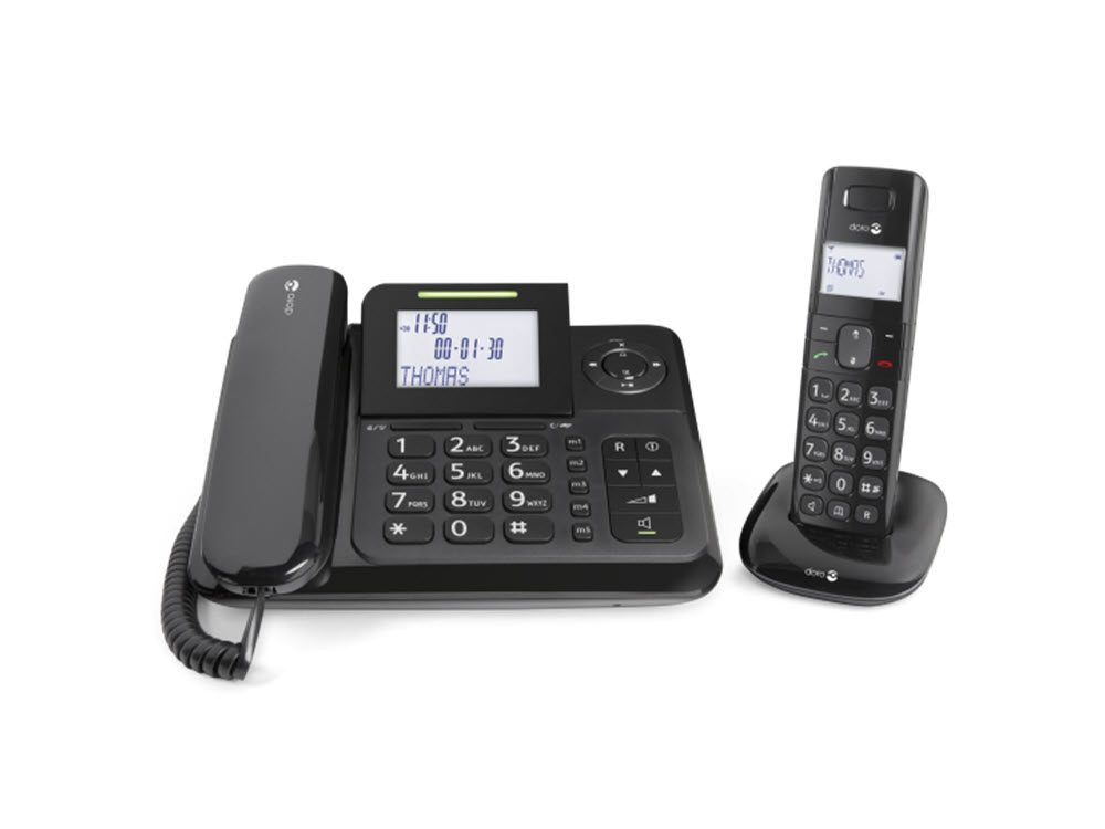 Doro CF-4005 BK 6052 - Combo Fixed+Dect phone