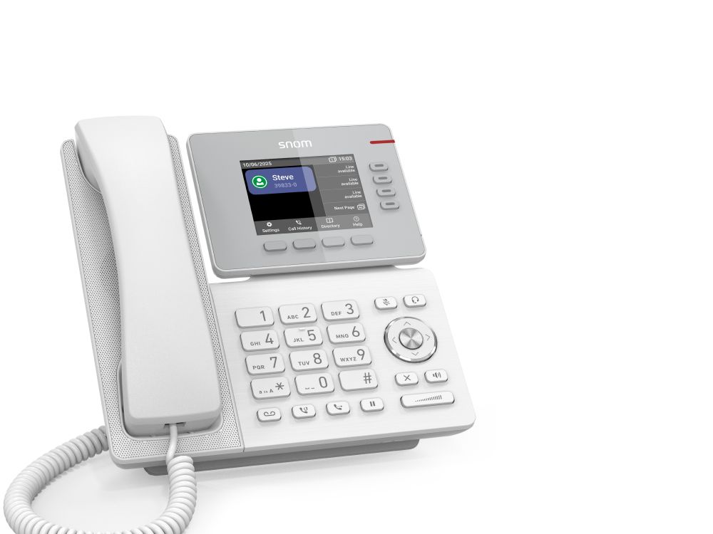 D810W white Snom D8XX Desk Telephone