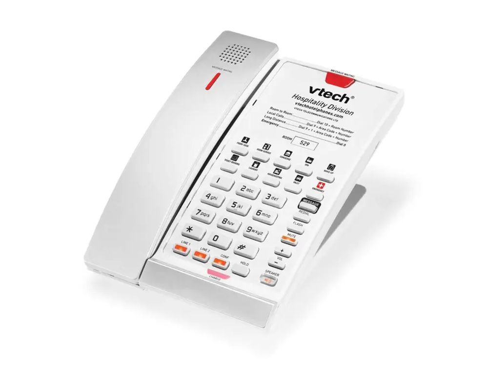 CTM-S2422 Silver & Pearl (5 Keys) 2-Line  SIP Cordless Phone, 5 Programmable Keys