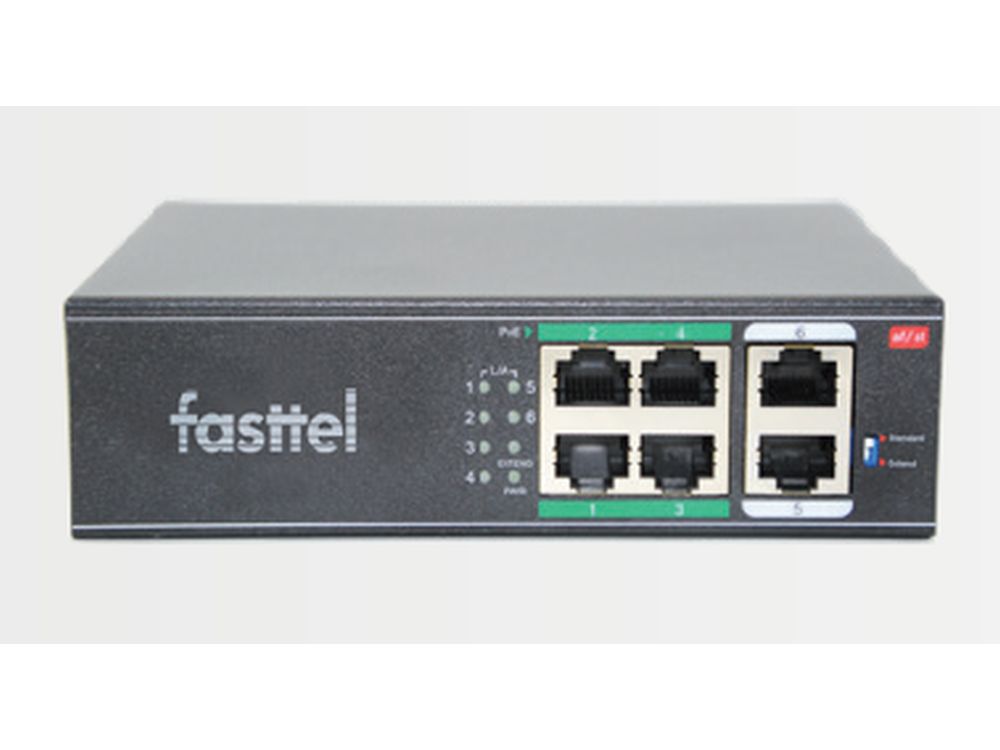 PoE Switch 1xin en 4xPOE uit