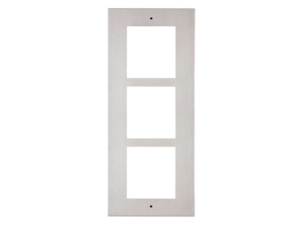 2N® IP Verso - Frame for flush installation  3 modules nickel