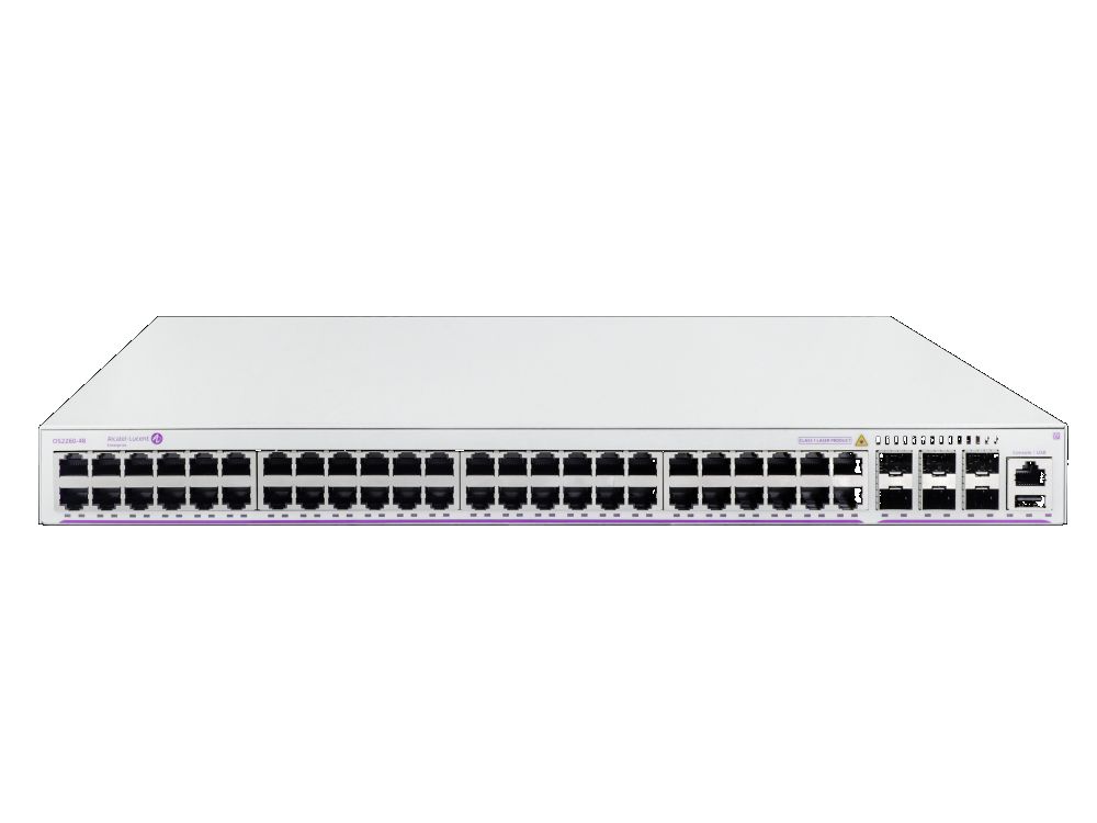 OS2260-48, 48 * RJ45 ports 1G, 6 * 1G SFP uplink, Internal PSU, Variable-speed Fan