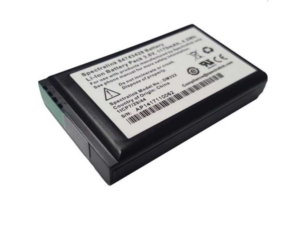 Battery, Lithium ion, 3.6V, 1170mAh, 4.0Wh Works for 72-, 75-,76-, and 77- Series