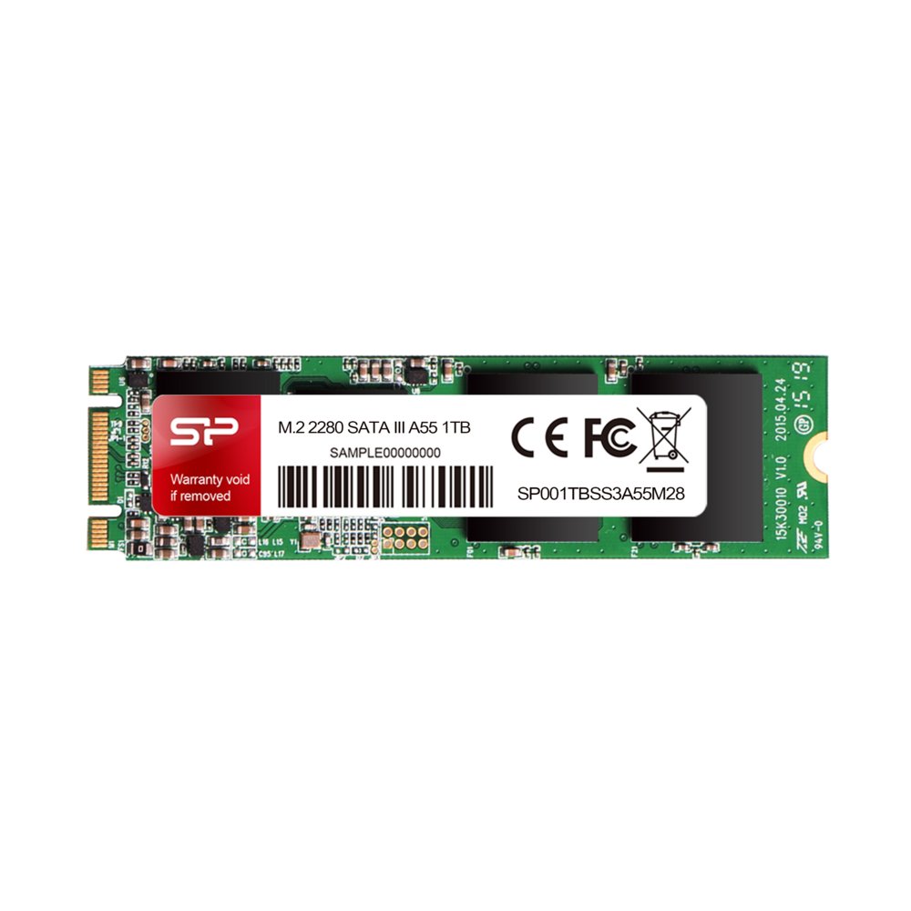 Silicon Power Ace A55 M.2 2280 SSD | 1TB | SATA III | Tot 560 MB/s