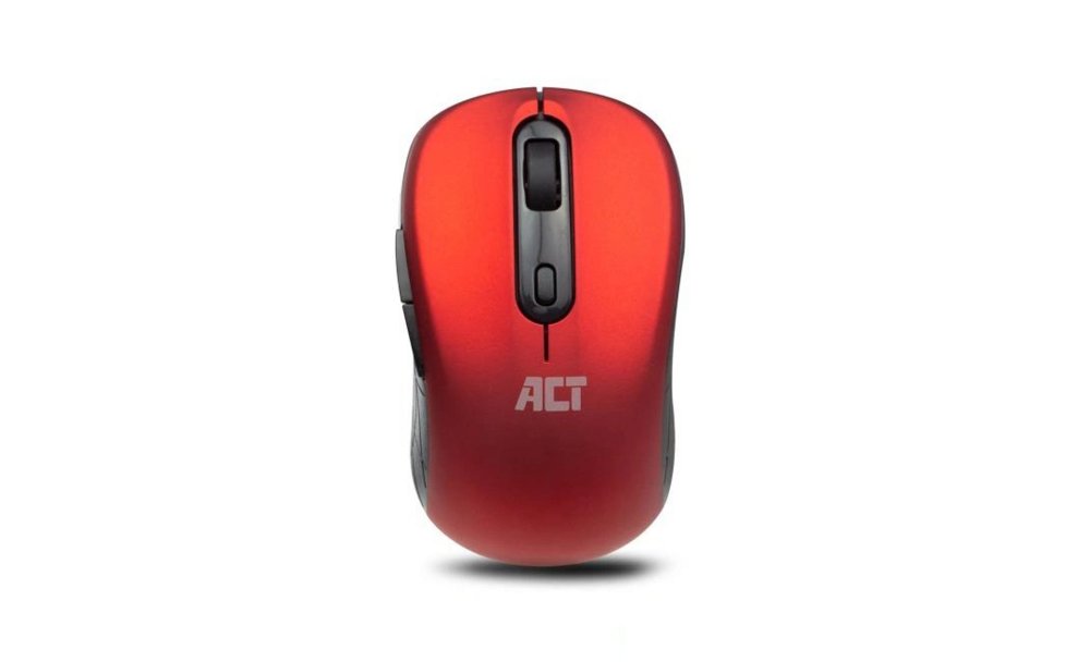 ACT AC5135 | Draadloze Muis | Links- en Rechtshandig | RF | 1600 DPI | Rood/Zwart