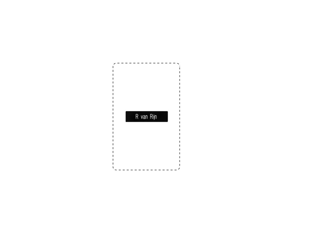 Naamlabel ProLine 1V incl. graveren For 1 piezo pushbutton