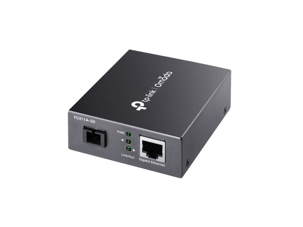 10/100/1000 Mbps RJ45 to 1000 Mbps Single-mode SC WDM Bi-Directional Fiber Converter