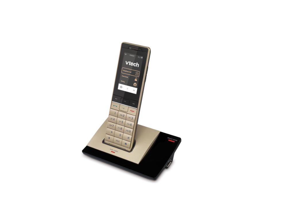 PMX-S5410 Champagne Gold/Black 1-Line SIP Cordless Phone