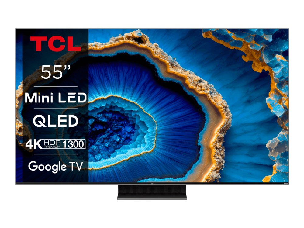 TCL 55C805 | 55" 4K Ultra HD QD-Mini LED Smart TV | Google TV | Dolby Vision IQ | 144Hz