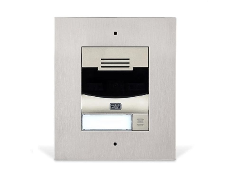 2N IP Solo inbouw intercom met camera (zilver)