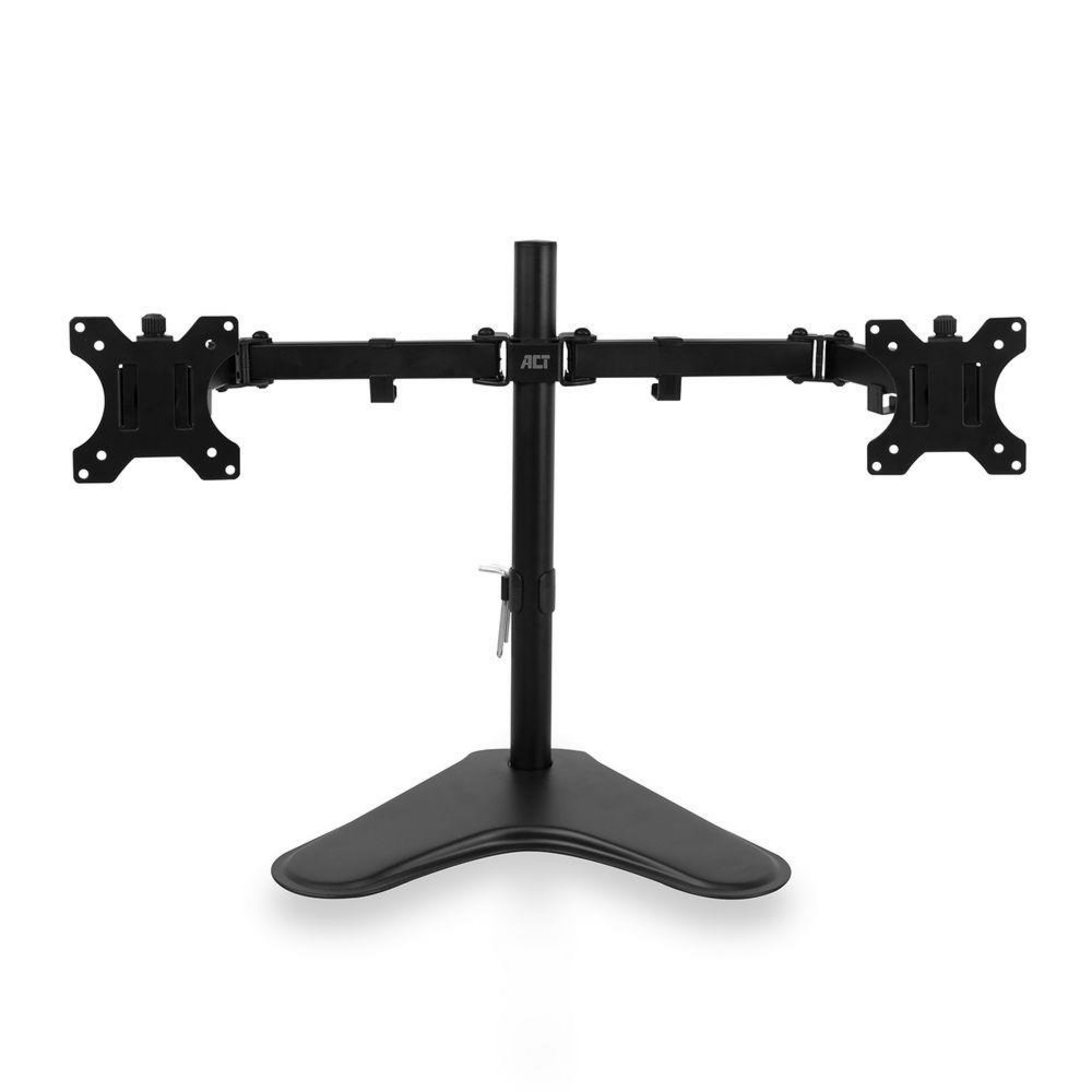 ACT AC8320 | Verstelbare Monitor-bureausteun | Tot 32" | Max 8kg | VESA 100x100 | 2 Monitoren