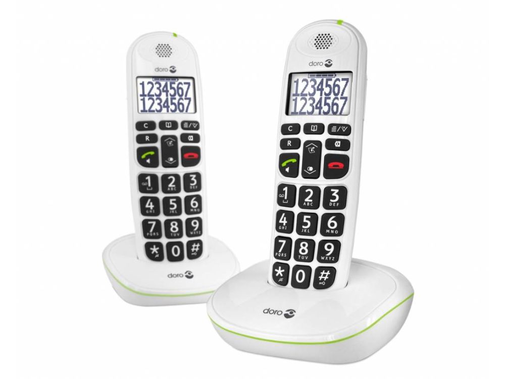 Doro PE-110 DUO WHITE STYLISH DUO DECT
