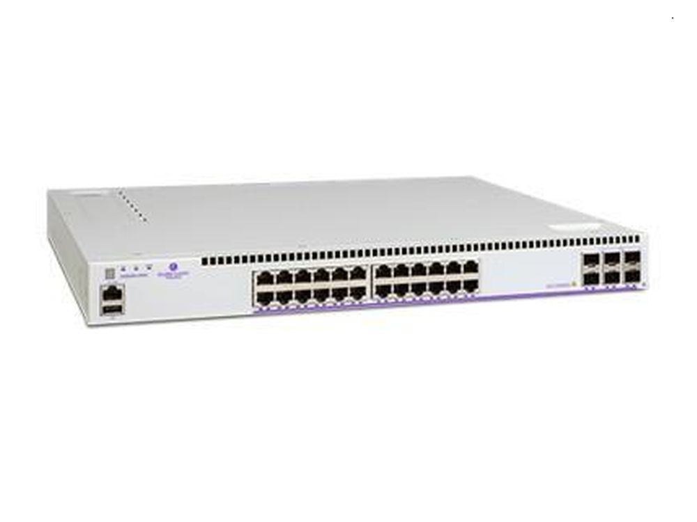 24 * RJ45 ports 1G, 2 * 1GE SFP+ ports, 4 * 1GE/10GE SFP+ uplink/stacking ports