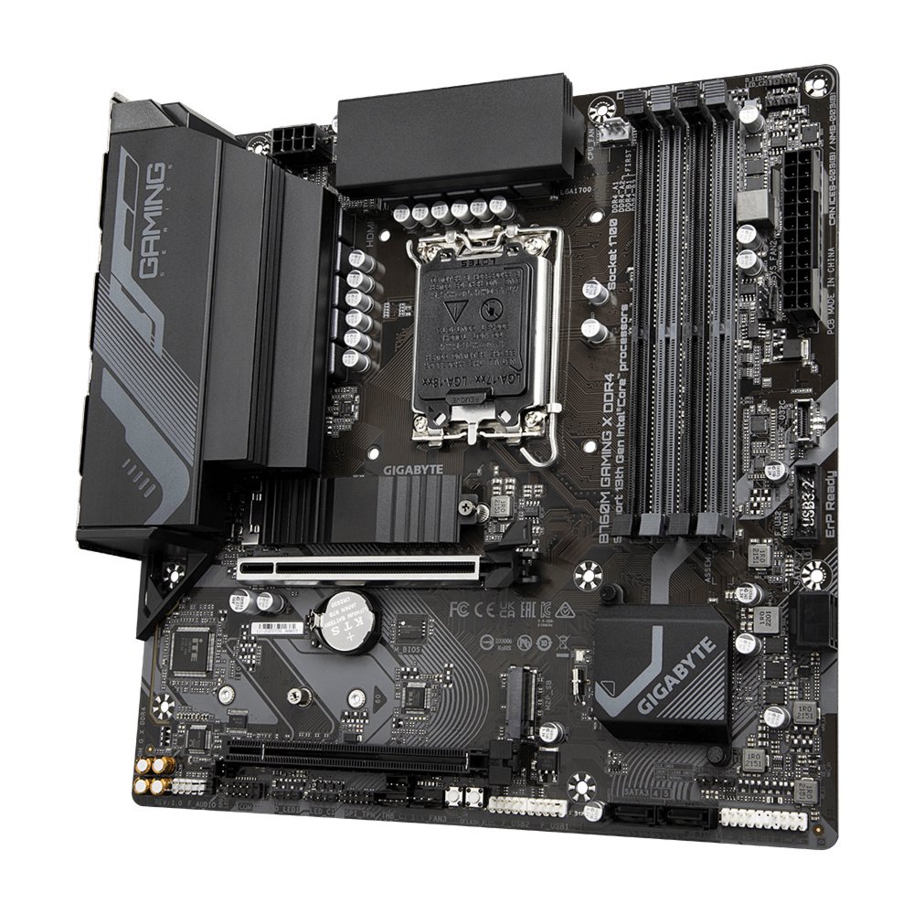 MB Gigabyte B760M GAMING X | Socket LGA 1700 | Intel B760 | 4xDDR4 | Micro-ATX | Moederbord