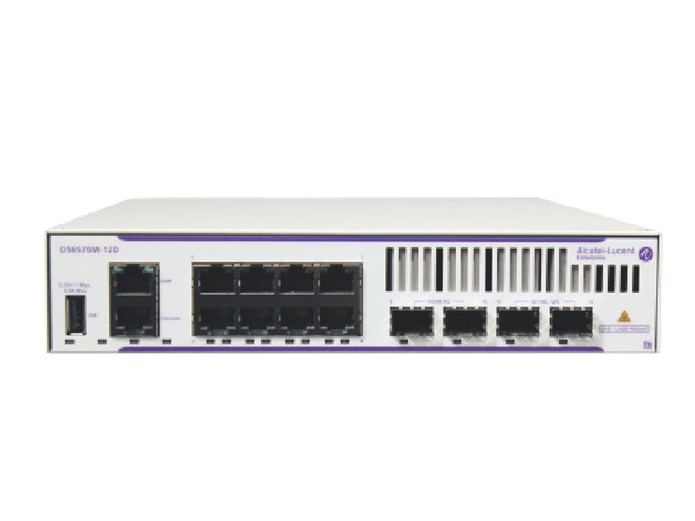 OS6570M-12 switch with AC input, EU Cord