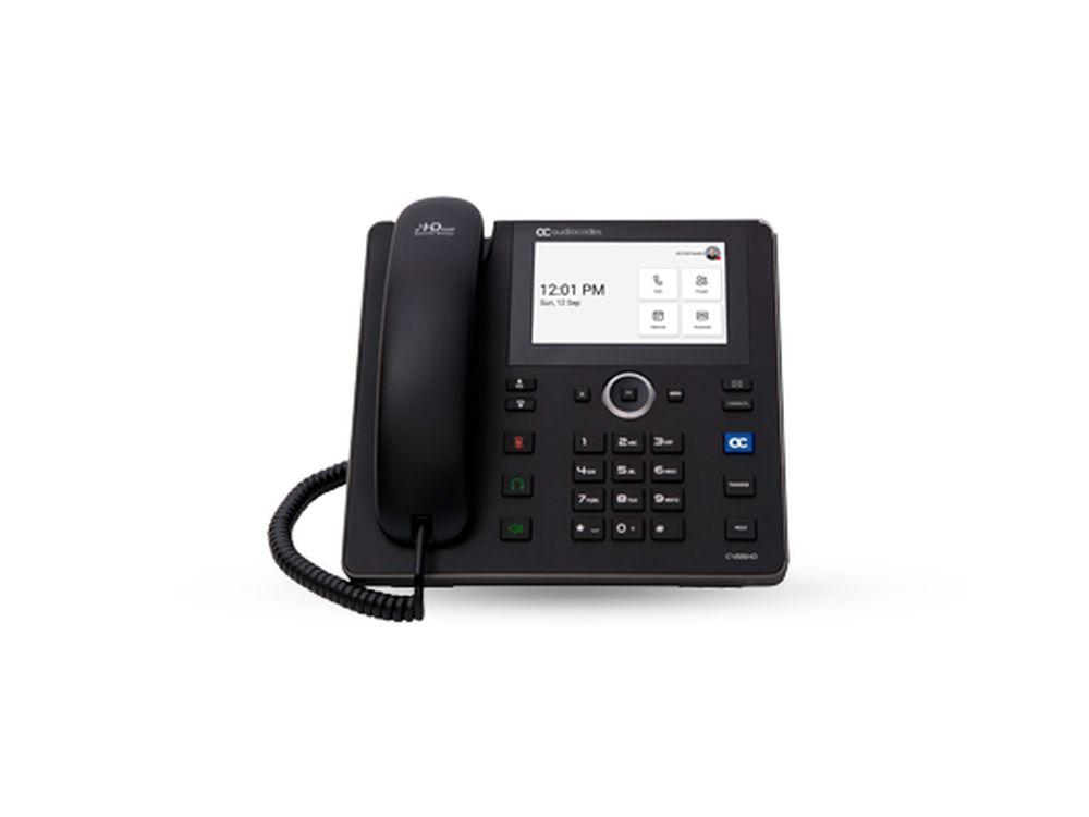 Teams C455HD IP-Phone PoE GbE black. 2 Ethernet
