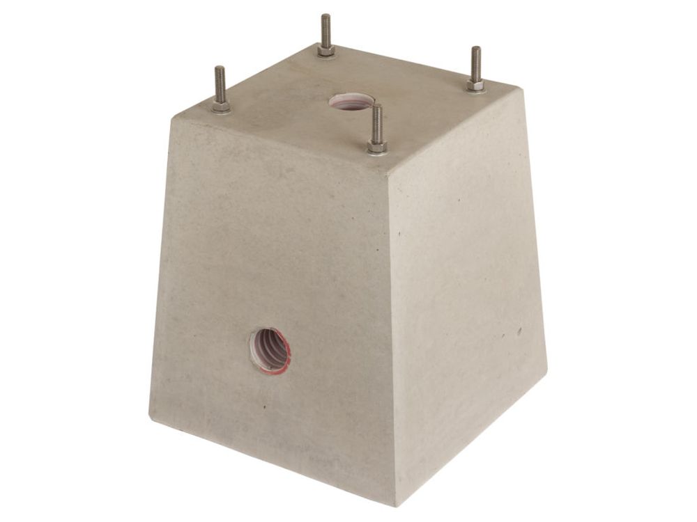 Concrete mountingbase for 2500 mm Kollom