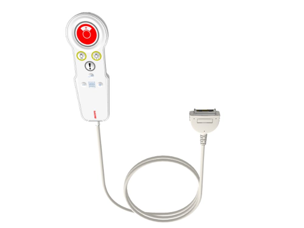 TleCARE handset met rode knop en bedlees bediening 6 meter