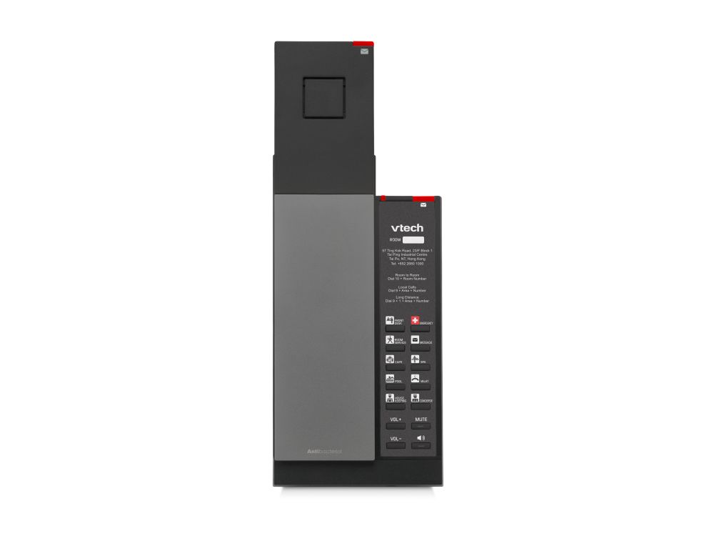 NG-S3412 Gunmetal & Black (10 Keys) 1-Line SIP Cordless Phone, 10 programmable Keys