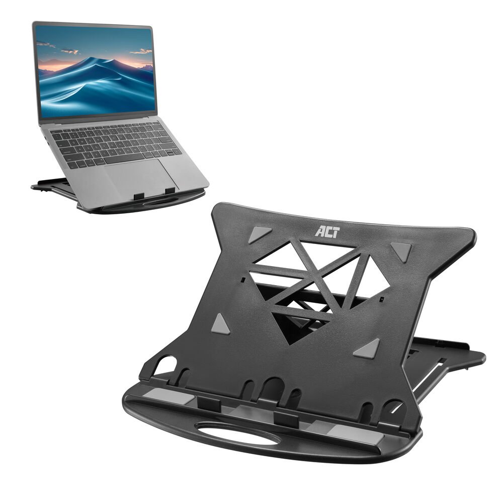 ACT AC8150 | Laptopstandaard | Inklapbaar en Verstelbaar in 7 Hoogtestanden